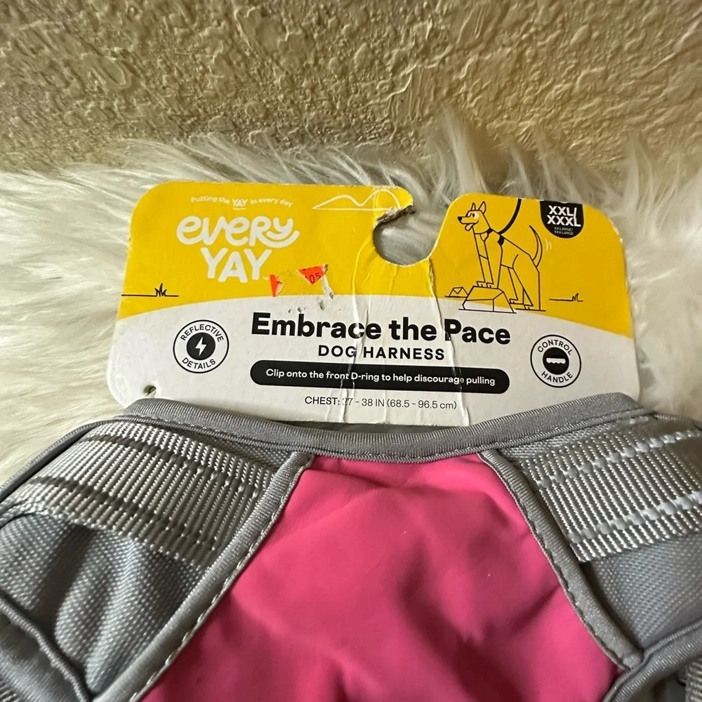 💙3/$20 Pink and Gray Dog Harness